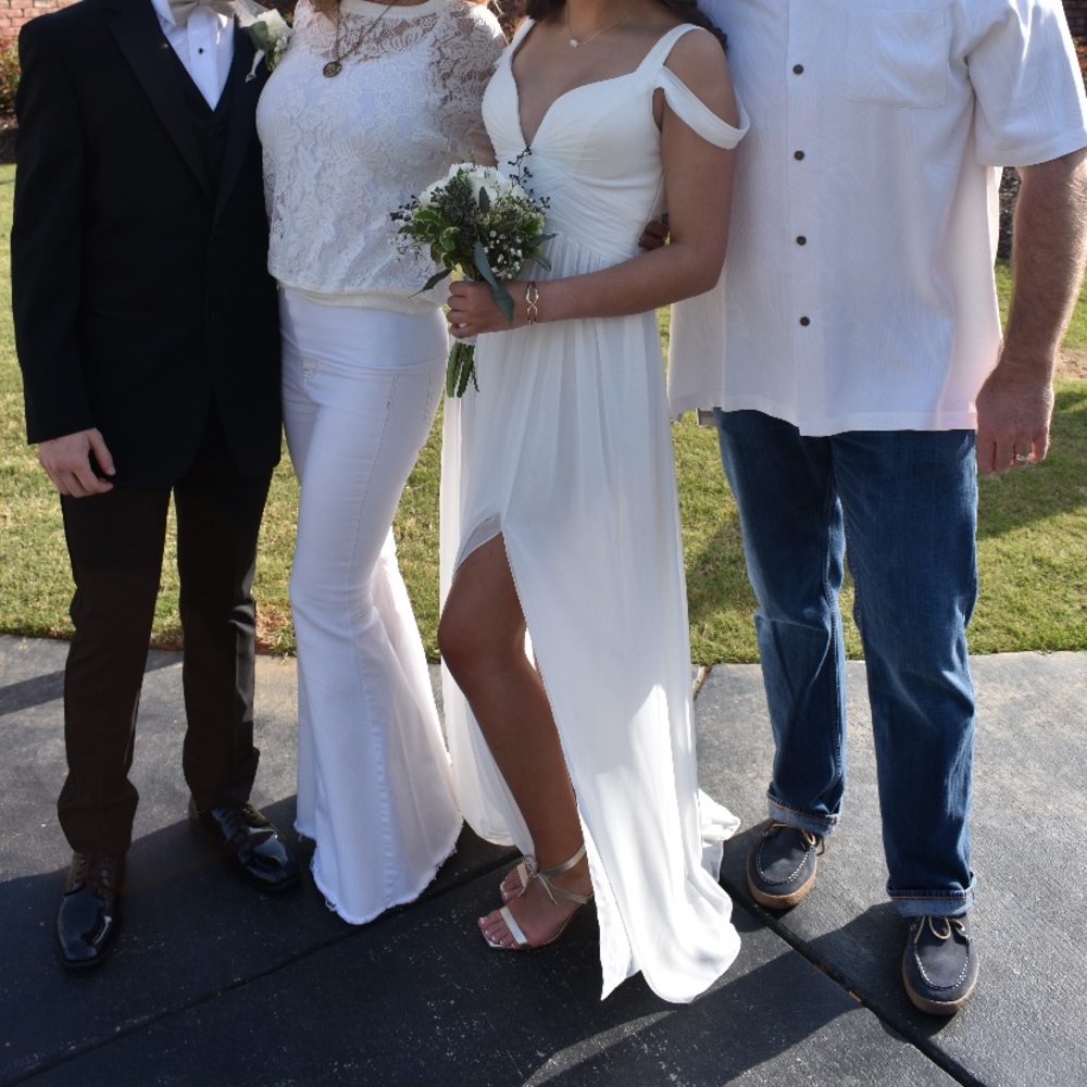 White prom/ maxi / long dress